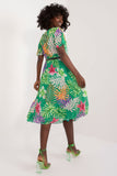 Everyday Elegance Midi Dress with Pleats and Belt