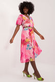 Everyday Elegance Midi Dress with Pleats and Belt