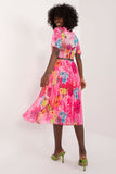 Everyday Elegance Midi Dress with Pleats and Belt