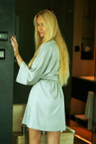 Elegant Satin Underskirt with Versatile Kimono Sleeves