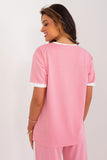 Elegant Blouse with Decorative Patches and Buttons