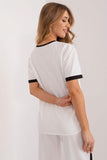 Elegant Smooth Fabric Blouse with Decorative Buttons