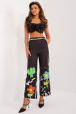 Colorful Wide-Leg Casual Pants with High Waistband