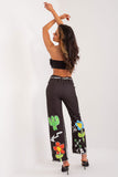 Colorful Wide-Leg Casual Pants with High Waistband
