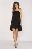 Elegant Spanish-Style Dress with Shoulder & Leg Exposure