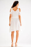 Lightweight Chiffon Airy Summer Dress with Shoulder Slits