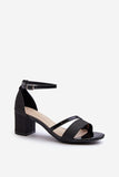 Glittery Low Heeled Sandals for Elegant Occasions
