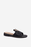 Elegant Gold-Decorated Flip-Flops for Women