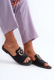 Elegant Gold-Decorated Flip-Flops for Women