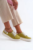 Stylish Eco Leather Women's Sneakers with Memory Foam Insole