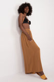 High-Waisted Viscose Wide-Leg Pants with Tie Belt