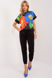 Casual Velour Blouse and Pants Set for Everyday Comfort