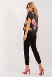 Casual Velour Blouse and Pants Set for Everyday Comfort