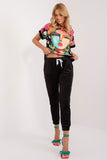 Casual Velour Blouse and Pants Set for Everyday Comfort