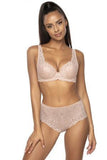 Lace Underwired Bra for Larger Bust with Satin Bow Detail