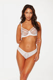 Soft Lace Bralette with Scalloped Trim and Double Tulle Back