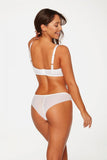Soft Lace Bralette with Scalloped Trim and Double Tulle Back