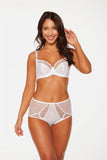 Elegant Lace Bra with Supportive Triple-Cut Cups