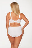 Delicate Microfiber Full Briefs with Unique Embroidery