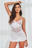 Elegant Lace-Trimmed Shirt and String Set for Sensual Charm