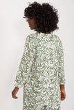 Colorful Decorative Pleat Blouse with Sweetheart Neckline