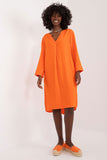 Everyday Oversized V-Neck Dress with Pockets