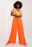 Elegant Wide-Leg Palazzo Pants with Pockets and Drawstrings