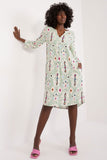 Trendy Oversized Everyday Dress with Pockets and Print