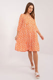 Everyday Comfort Dress with Elegant Print and V-Neckline