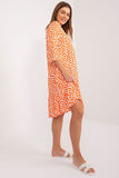 Everyday Comfort Dress with Elegant Print and V-Neckline