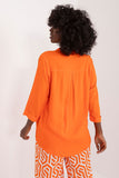 Elegant V-Neck Daily Blouse with 3/4 Sleeves