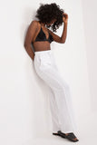 Everyday High-Waist Muslin Cotton Pants with Pockets