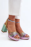 Elegant Stiletto Heel Sandals with Adjustable Straps