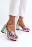 Elegant Stiletto Heel Sandals with Adjustable Straps