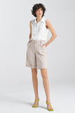 Elegant Relaxed Fit Mid-Rise Cuffed Shorts for Summer