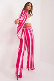 Elegant Wide-Leg Trousers with Zip and Button Closure