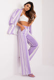 Elegant Wide Leg Striped Pants for Women