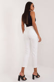 Elegant High-Waist Chino Pants with Pocket and Belt