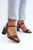 Elegant Wedge Heel Sandals with Adjustable Strap
