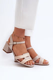 Elegant Eco-Leather Sandals with Adjustable Strap for Summer