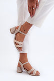 Elegant Eco-Leather Sandals with Adjustable Strap for Summer