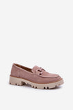 Chic Suede Moccasins with Decorative Front Detail for Women