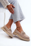 Stylish Suede Moccasins with Flat Heel for All-Day Comfort