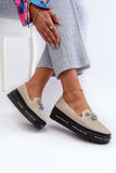 Trendy Women's Genuine Leather Loafers with Platform Comfort
