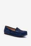 Elegant Women's Suede Loafers with Soft Insole Comfort