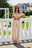 Elegant Satin Wide-Leg Pants with Pockets for Chic Style