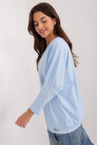 Casual Comfort Blouse with Unique Print and Studs