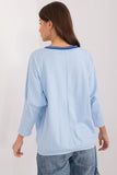 Casual Comfort Blouse with Unique Print and Studs