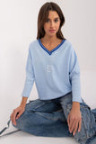 Casual Comfort Blouse with Unique Print and Studs