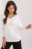 Stylish Casual Blouse with Unique Print and 3/4 Sleeves